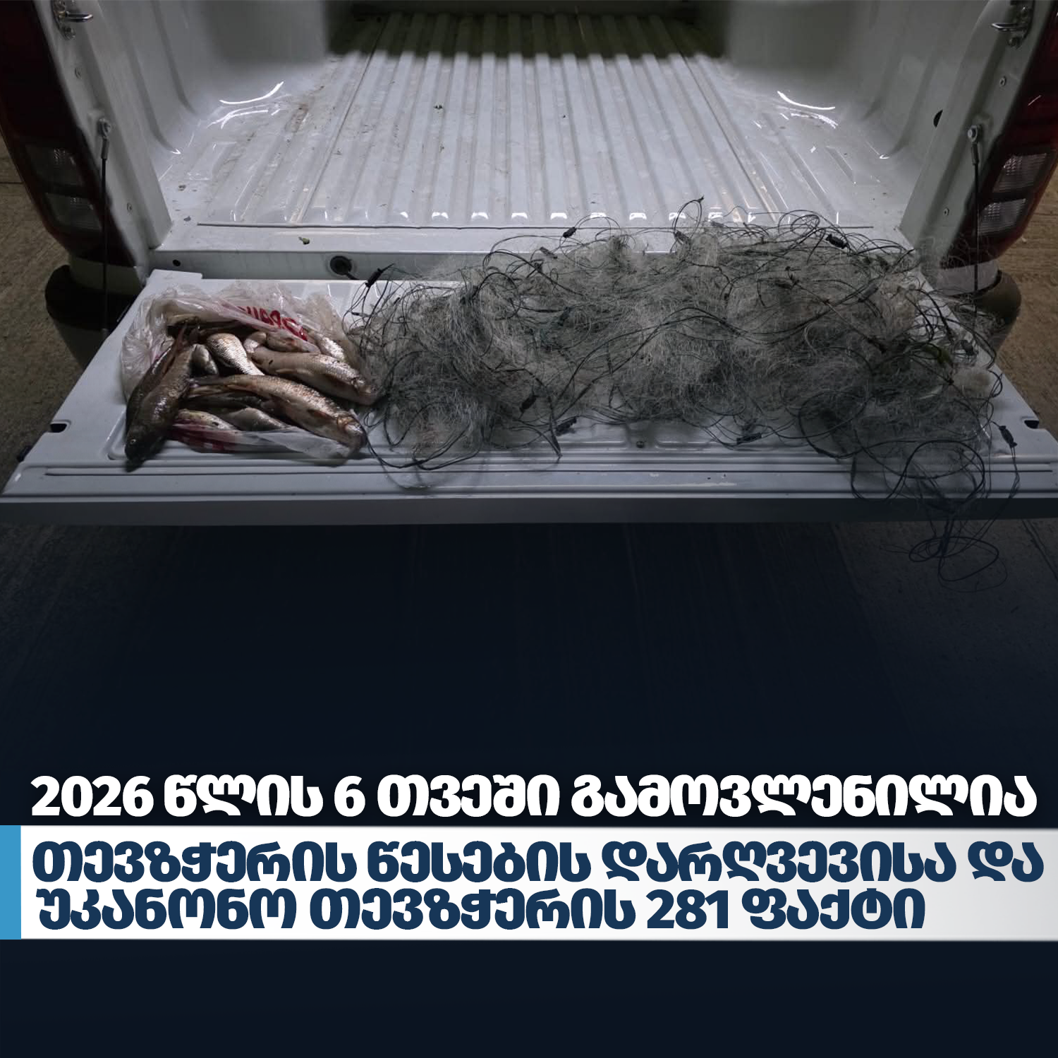 The Department of Environmental Supervision Identified 281 Cases of Illegal Fishing in the First Six Months of the Year